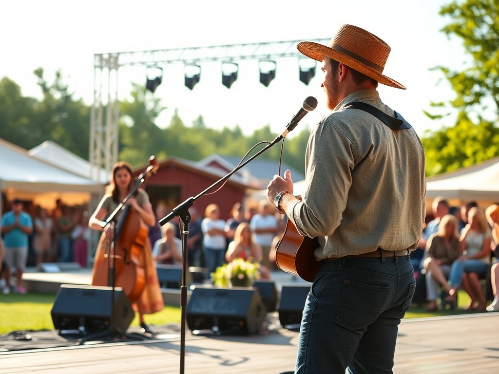 Mieszkańcy cieszący się majówką w parku miejskim w Świebodzicach z zielenią i kwitnącymi drzewami.